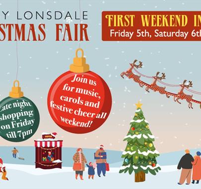 Poster for Kirkby Lonsdale Christmas Fair