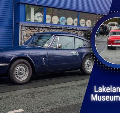 Poster for Lakeland Motor Museum’s Monthly Morning Meet