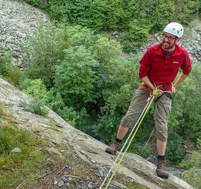 Abseiling at Lake District Activities with Lakeland Ascents