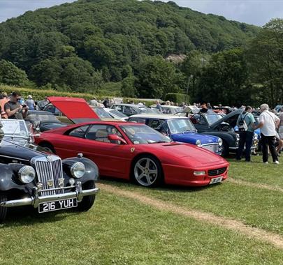 Visitors at the Lakes Charity Classic Vehicle Show in Staveley, Lake District