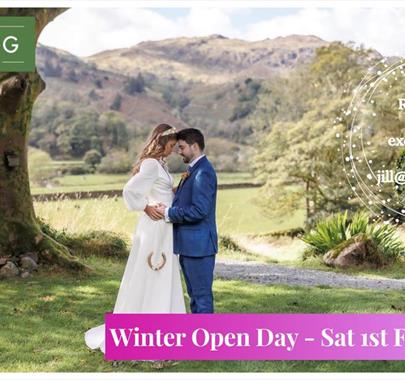 Poster for Winter Open Day at Lancrigg