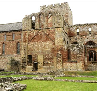Exterior of Lanercost Priory near Brampton, Cumbria