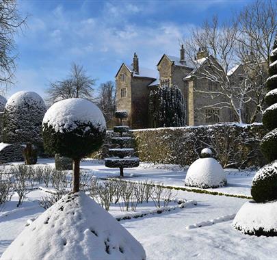 Levens Hall in the snow