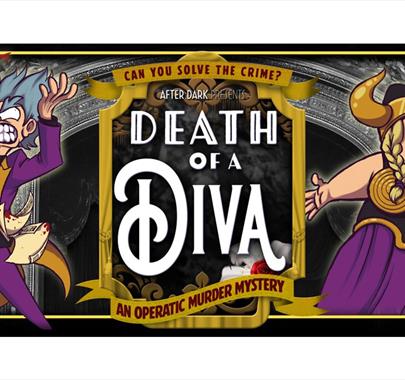Poster for Murder Mystery Dinner - Death of a Diva at Lindeth Howe in Bowness-on-Windermere, Lake District