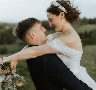 Bridal Couple Wedding Photos at Low Wood Bay Resort & Spa in Windermere, Lake District
