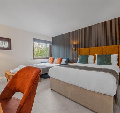 Family Bedroom at Crooklands Hotel in Milnthorpe, Cumbria