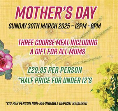 Ad for Mother's Day at The Villa, Levens