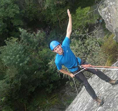 Abseiling with Mountain Journeys in the Lake District, Cumbria