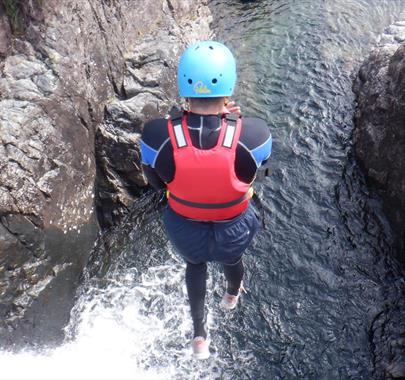 Esk Gorge with Mountain Journeys near Eskdale, Lake District