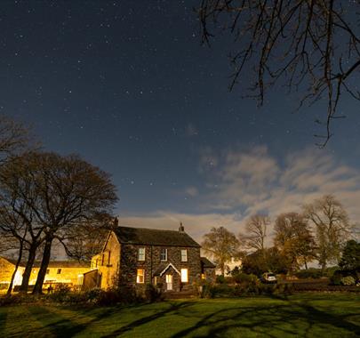 Dark Sky and Stars over Near Howe Cottages in Mungrisdale, Lake District