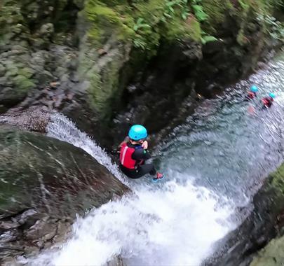 Visitors Canyoning & Ghyll Scrambling with Path to Adventure in the Lake District, Cumbria