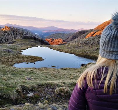 Visitor on a Guided Walk with Path to Adventure in the Lake District, Cumbria