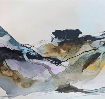 Spring SERIES of 4 Thurs am's 'Dynamic Floral & Landscape Abstracts in Ink and Watercolour' - with Lyn Evans. £24 deposit