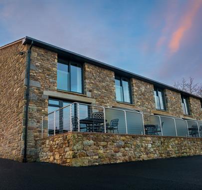 Exterior of Self Catering Cottages at Park Foot Holiday Park in Pooley Bridge, Lake District