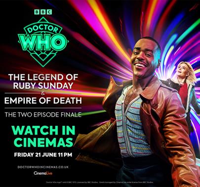 Poster for Doctor Who | The Legend of Ruby Sunday & Empire of Death, Screening at Rheged in Penrith, Cumbria