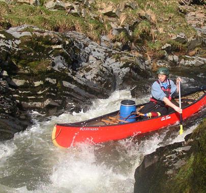 Visitor on River Expedition Training with The Expedition Club in the Lake District, Cumbria