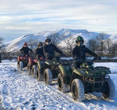 Quad Biking Team Building Activity at Rookin House Activity Centre in Troutbeck, Lake District