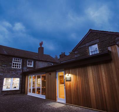 Entrance at The Royal Oak Hotel in Rosthwaite, Lake District