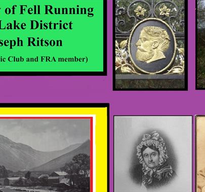 Poster for a Running Int' Fells Talk: A History of Fell Running in the Lake District with Joseph Ritson at The Armitt Museum in Ambleside, Lake Distri