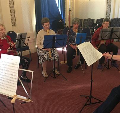Recorders at Rydal Hall in Rydal, Lake District