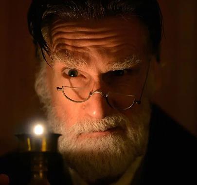 Still from The Scrooge Diaries at Rosehill Theatre in Whitehaven, Cumbria