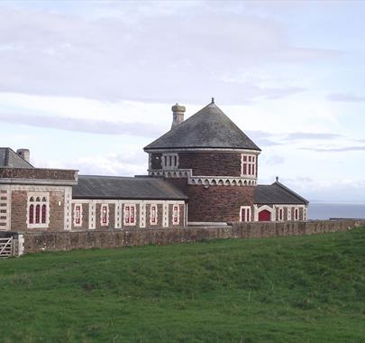 Exterior and Entrance to Senhouse Roman Museum in Maryport, Cumbria