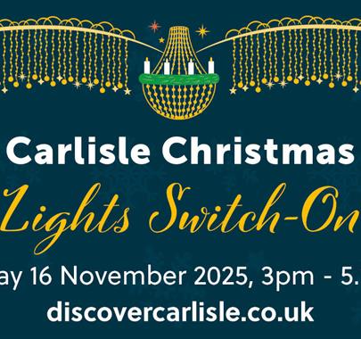 Carlisle Christmas lights switch on poster