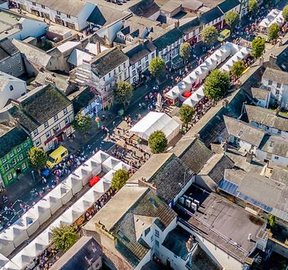 Aerial View of the Taste Cumbria even in Cockermouth, Cumbria