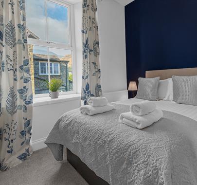 Double bedroom at The Apartments Coniston in the Lake District, Cumbria