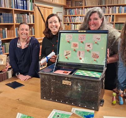 Visitors with the Escape Box Experiences at The Armitt in Ambleside, Lake District