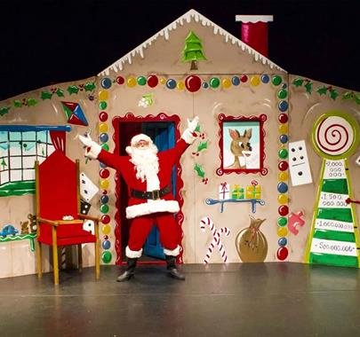 Scene from Santa's Christmas Wish at Rosehill Theatre in Whitehaven, Cumbria