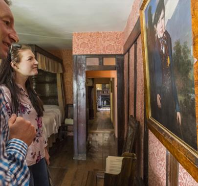 Visitors Viewing on a Guided Tour at Townend in Troutbeck, Lake District