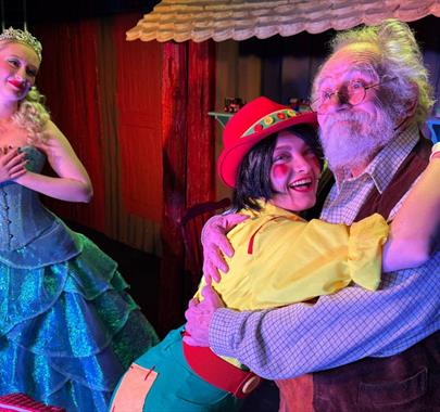 Still photo from Rheged's Pinocchio Pantomime.