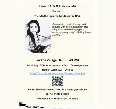 Poster for Martha Spencer Trio event