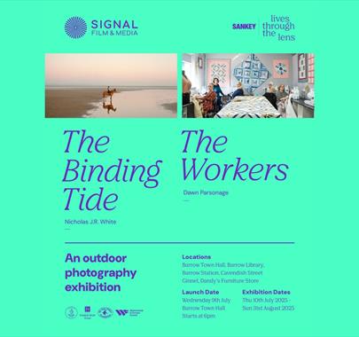 The Binding Tide & The Workers exhibition poster