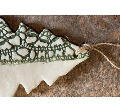 Dry Clay Christmas tree ornament