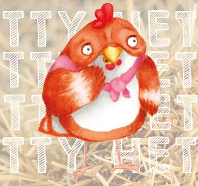 Advert for Hetty the Hen Easter Event at Beetham Nurseries in Beetham, Cumbria
