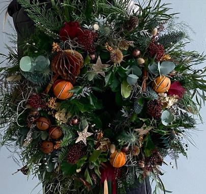 Christmas Wreath Making Workshop with Bluebell & Ivy at The Swan Hotel & Spa in Newby Bridge, Lake District