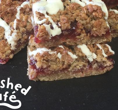 Cakes and Sweets at Cowshed Café at Walby Farm Park in Walby, Cumbria