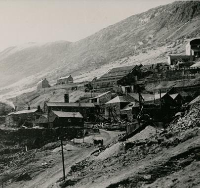 Black and white photo of Greenside Mine