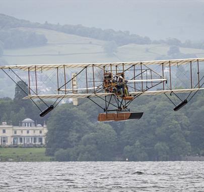 Replica Waterbird Flying over Windermere, Lake District - © Mark Wright