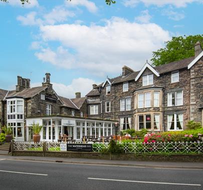 Exterior of The Waterhead Inn in Ambleside, Lake District