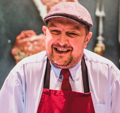 Mark Mallinson smiling at Cranstons Carlisle Food Hall