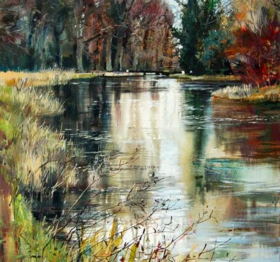 'Autumn Colours' in mixed media with Frances Winder