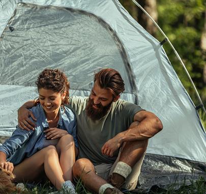 Tent Camping at Coniston Park Coppice Site in Coniston, Lake District