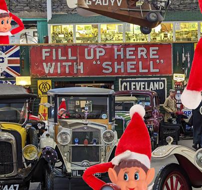 Poster for the Elf Trail at Lakeland Motor Museum in Newby Bridge, Lake District
