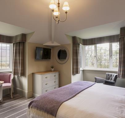 Double bedroom at Mary Mount Hotel in Borrowdale, Lake District