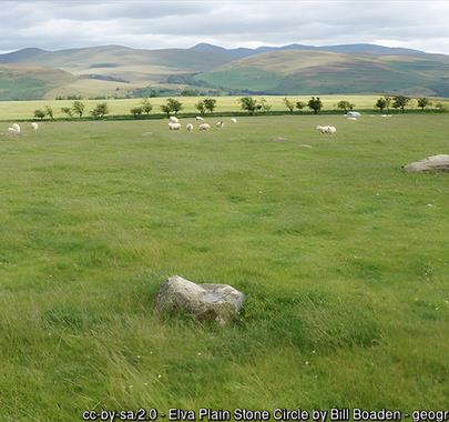 Elva Plain Stone Circle - Photo by Bill Boaden courtesy of Geograph.org.uk