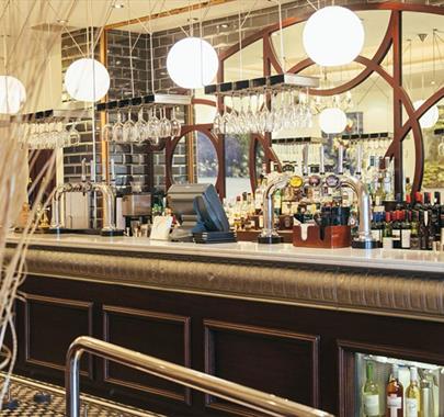 Langdale Lounge and Bar at Low Wood Bay Resort & Spa in Windermere, Lake District