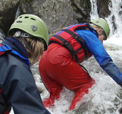 Ghyll Scrambling with Adventure Vertical in Cumbria